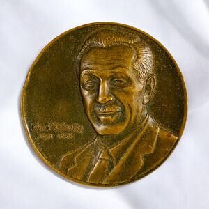 Vintage 1968 Walt Disney Commemorative Bronze Medal Medallion Mickey Mouse Coin